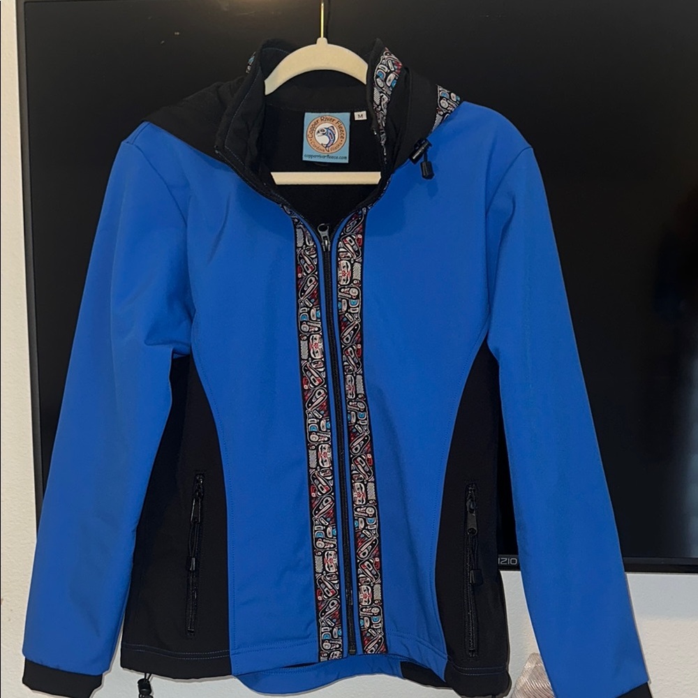 Blue and Black Kids Jacket
